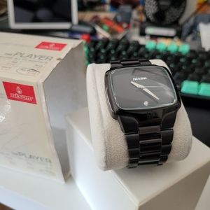 Nixon The Player Black Watch with Diamond
